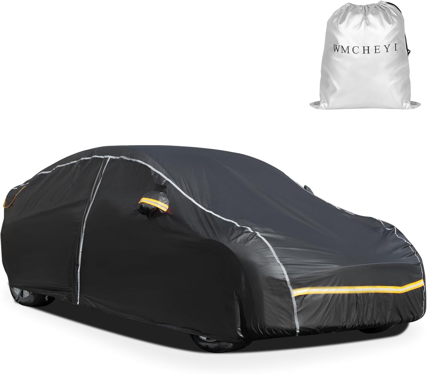 Car Cover Waterproof All Weather,6 Layers Car Covers for Automobiles, Full Exterior Cover with Zipper, Outdoor SUV Car Cover Sun UV Rain Snow Wind Protection, Fit for 207"(207*75*74 inch)SUV
