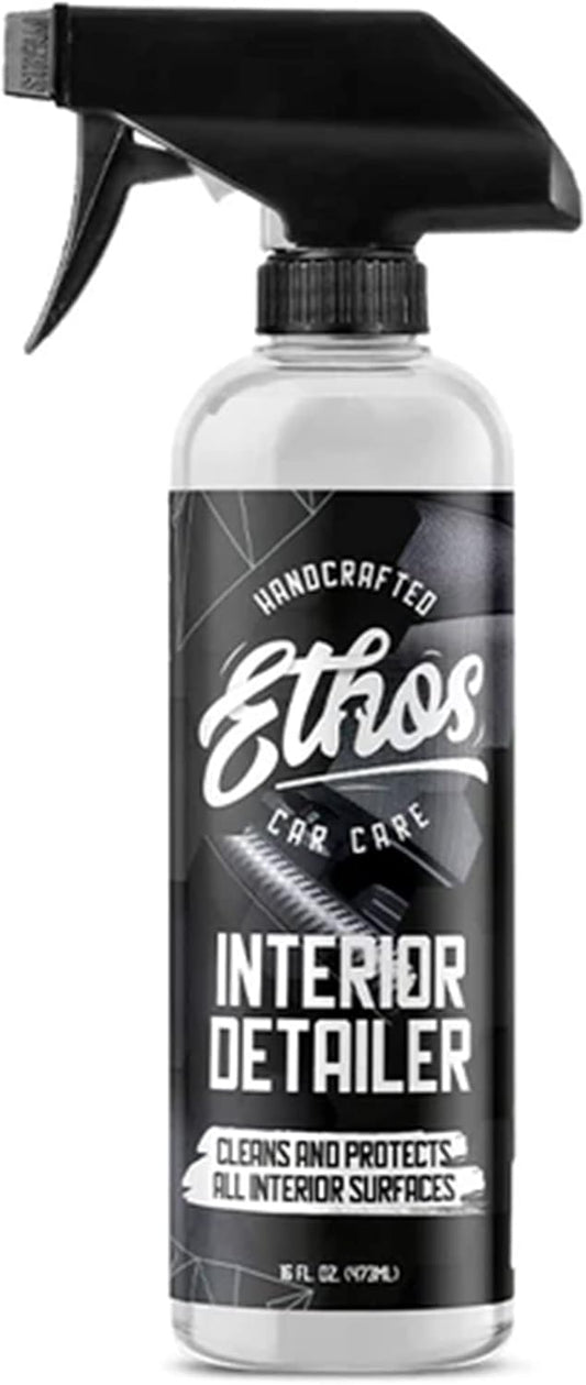 Ethos Interior Detailer Spray - Interior Car Cleaner Easily Cleans & Protects All Interior Surfaces | Non Greasy Satin Finish with UV Protection & Odor Neutralizing Agents | Coconut Scented