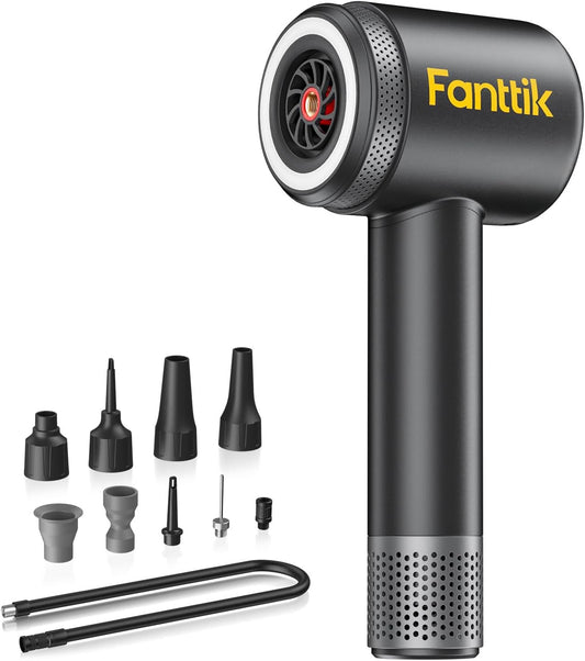 Fanttik X9 Classic Tire Inflator Portable Air Compressor with Light and Power Bank, 150PSI Cordless Air Pump for Car, Motorcycle, Bike, Ball, Air Mattress, Kayak, Swimming Ring