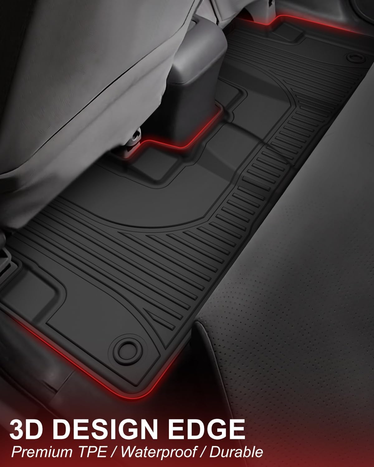 TTX LIGHTING Floor Mats for Honda CR-V CRV 2012 2013 2014 2015 2016 LX, SE & EX Include Front and Rear Row Liner Automotive Floor Mats All Weather Protection Mat Black