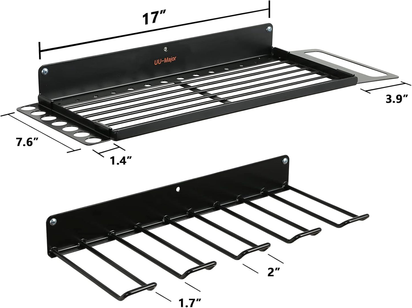 Power Tool Organizer for Garage Organization,Drill Holder Wall Mount for Tool Stoarge, Tool Organizers and Garage Storage Shelves for Charging.Heavy Duty With 4 Holders
