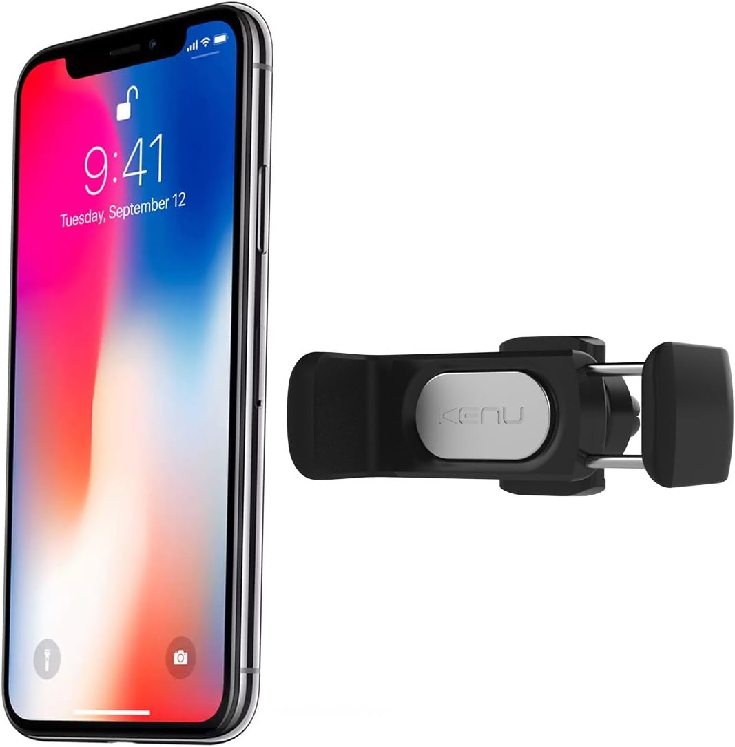 Kenu Airframe Pro | Android Vent Car Phone Mount & iPhone Car Holder, Black & Airbase Pro, Dashboard & Windshield Car Phone Holder Mount, Cell Phone Stand, Suction Cup, 360-Degree Pivot