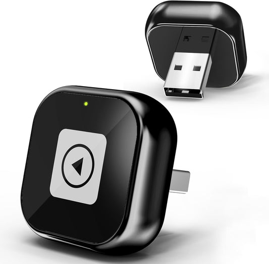 Wireless CarPlay Adapter for iPhone - Mini USB Design, Plug & Play, Auto Connect,Convert Wired to Wireless CarPlay in Seconds, iOS 10+ Compatible (2025 Upgrade) for Cars 2016+ (Black)