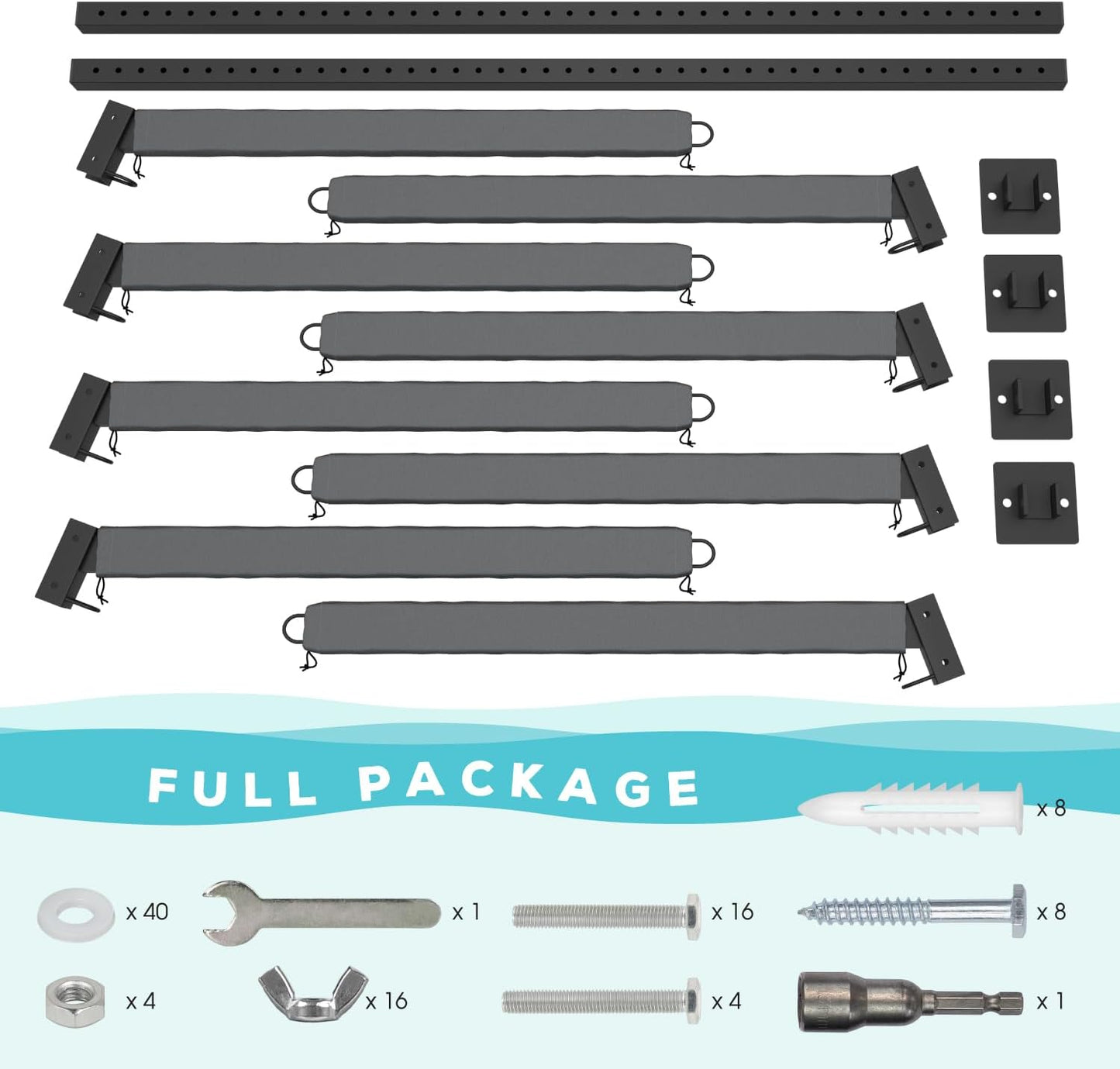 Kayak Storage Rack, Heavy Duty Freestanding Sup Storage Stand for Outdoor Use, Storage Rack for Kayaks, SUPs, Canoe and Paddleboard,…