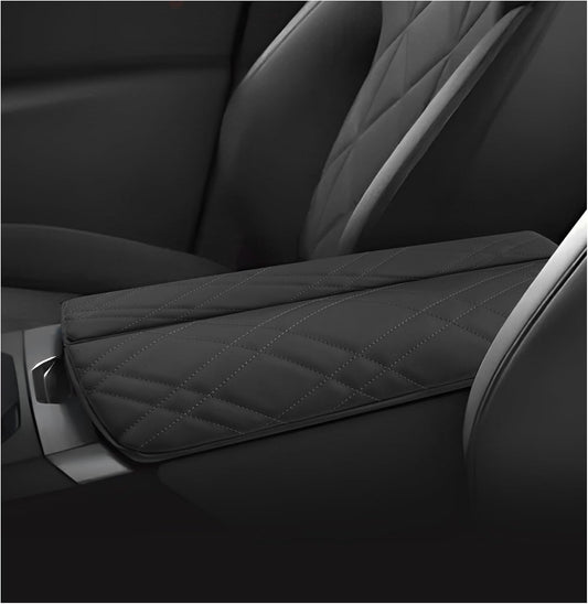 SXCY for 2022-2024 2025 BMW iX Armrest Cover [Add Pad] 2024 2025 iX Center Console Cover for 2024 2025 BMW iX Console Cover Pad 2022-2024 2025 iX Accessory (Black)