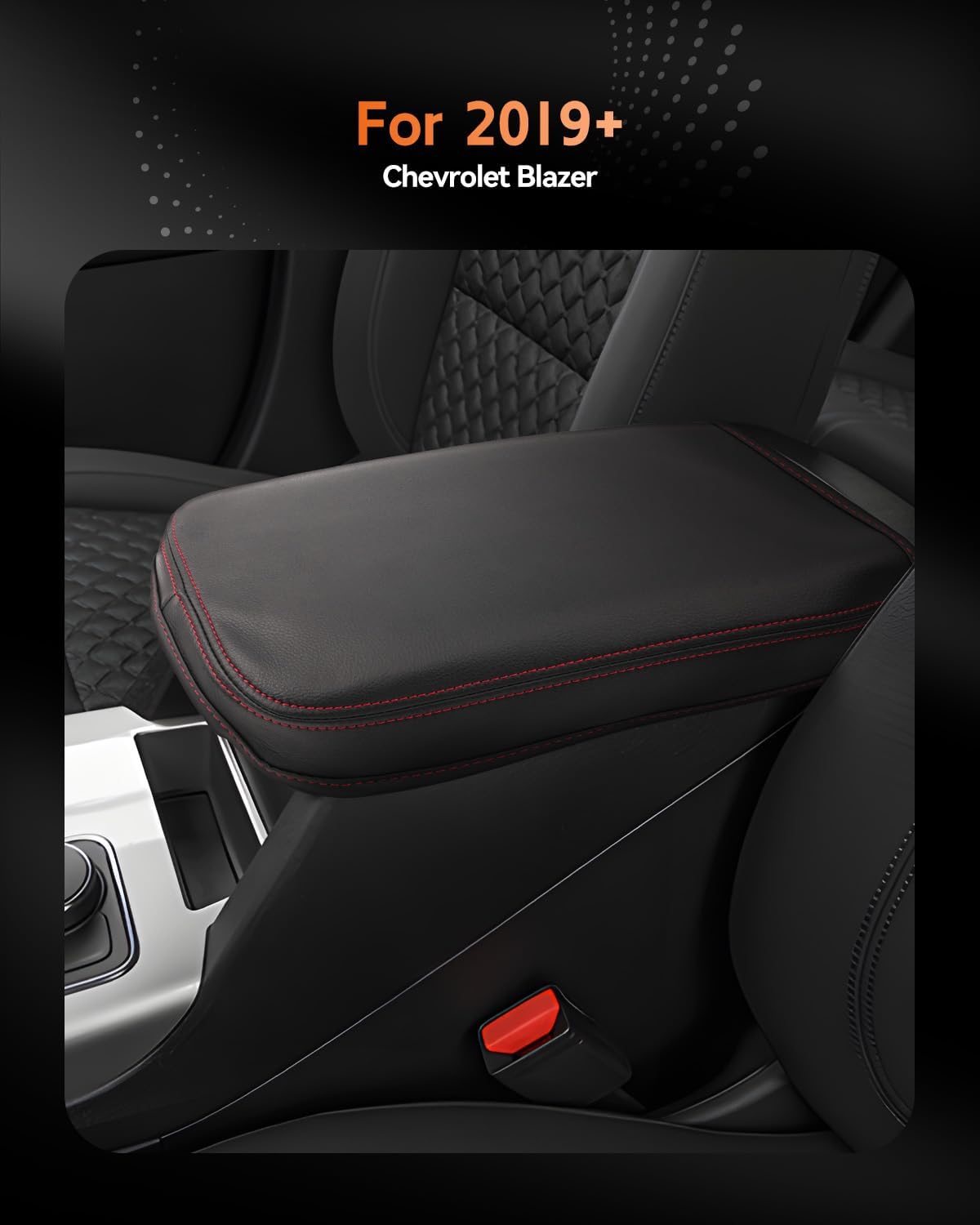 CDEFG for Chevrolet Blazer 2019-2025 Center Console Cover Armrest Box Cover for Chevy Blazer (2LT, 3LT, Premier, RS) 2020 2021 2022 2023 2024 2025 Accessories Console Arm Rest Protector