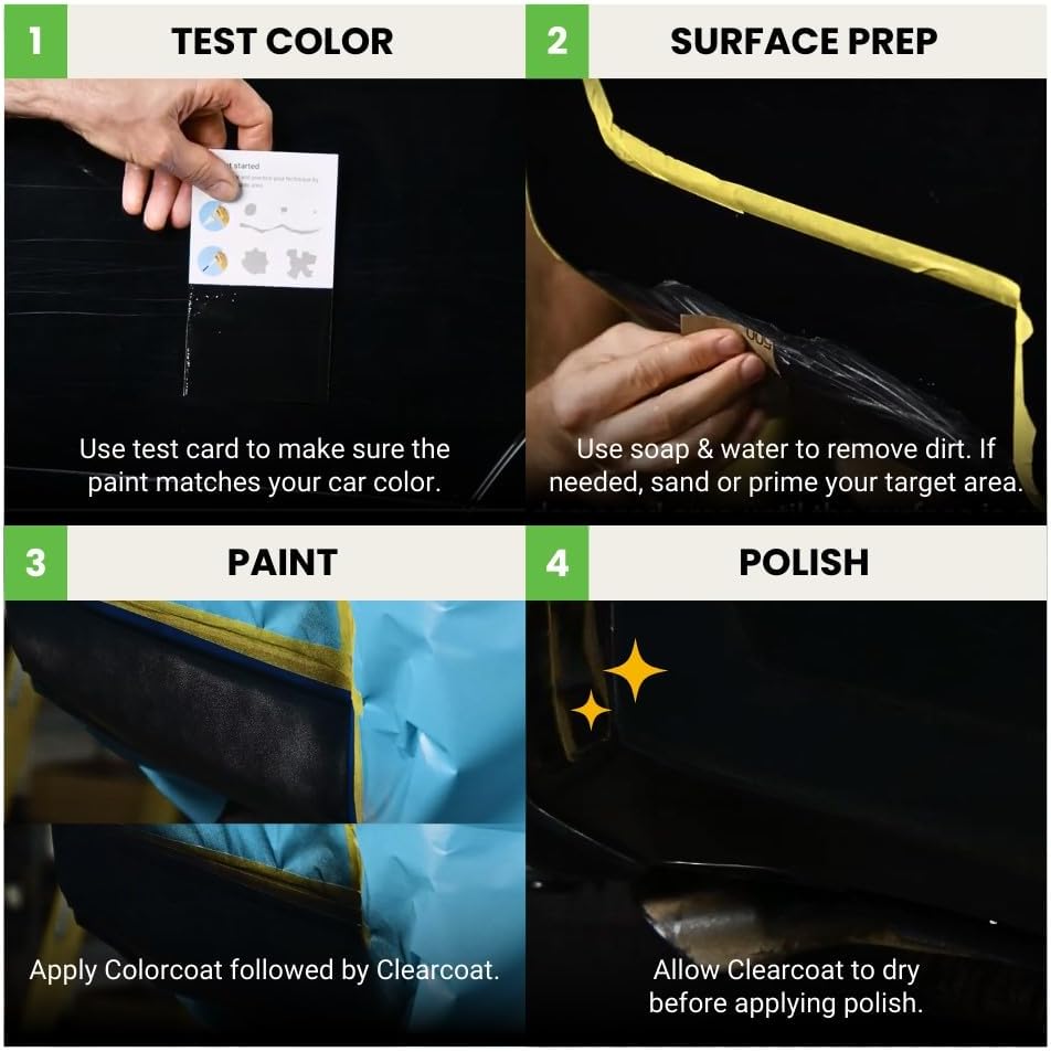 TouchUpDirect 1M1 Smoke Compatible with Toyota Exact Match Touch Up Paint Aerosol - Platinum Kit