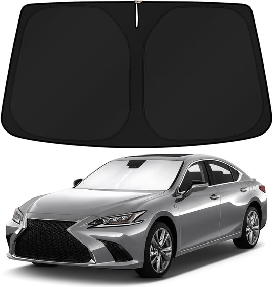 KUST Windshield Sun Shade for Lexus ES 2019-2024 2025 ES250 ES300h ES350 Accessories Custom Fit Sunshade Sun Visor Protector Foldable Blocks UV Rays Keep Your Car Cooler