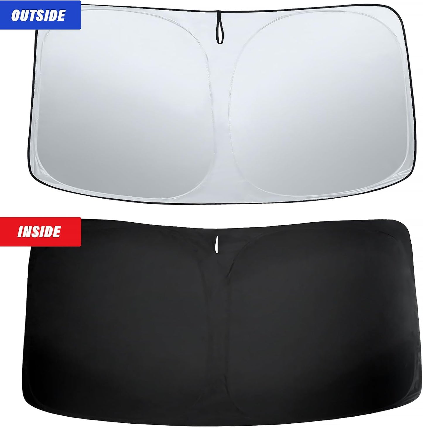 Sze Windshield Sunshade for 2015-2022 Chevrolet Colorado Retractable Front Window Sun Shade Foldable UV Reflector Sun Visor Insulation Sun Protection