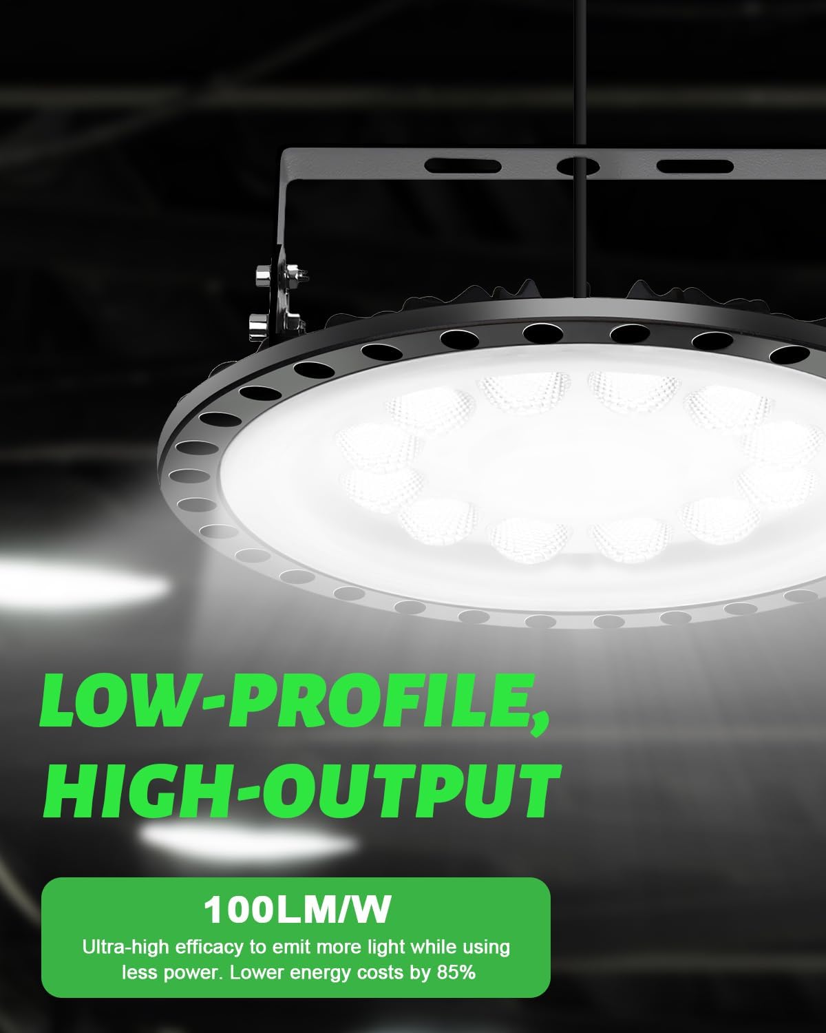 Viugreum High Bay LED Shop Lights, 200W UFO LED High Bay Light 20,000LM 120V LED High Bay Lights 5000K Daylight, Alternative to 900W MH/HPS for Garage Workshop Barn Factory Warehouse - 15 Pack