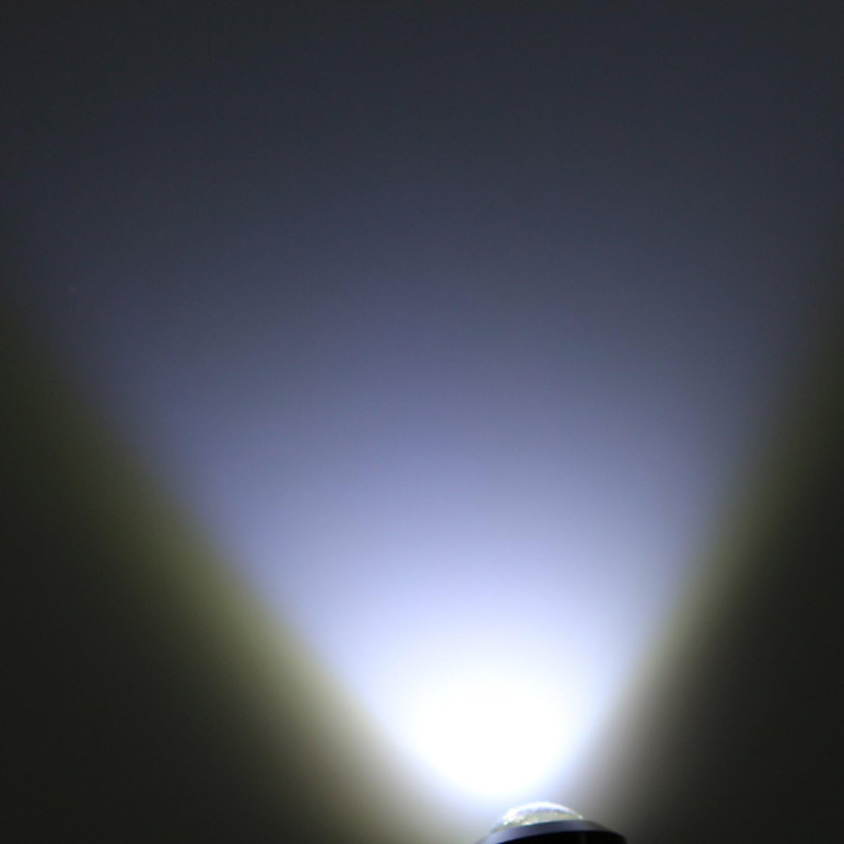 LEADTOPS 10Pcs 18mm 12V Eagle Eye LED Car Fog DRL Daytime Running Light Backup Reverse Tail Rock Lights Small bulb (White, Black Case)