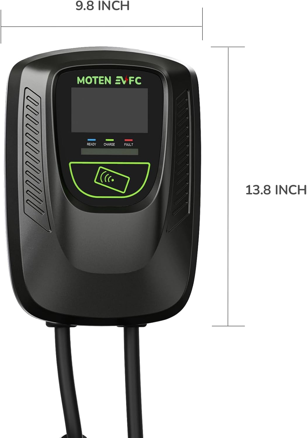 DORADO-80S by MOTEN EVFC Level 2 EV Home Charger 80A / 19.2 kW Ethernet, WiFi, RFID, 25 FT Cable, FCC, ETL, Energy Star, eMOTEN Phone APP, Hardwired
