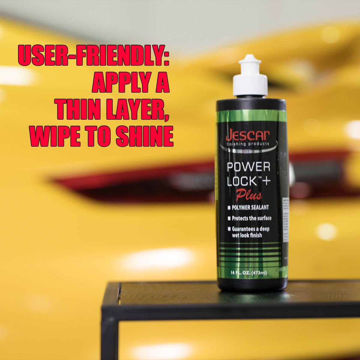 Jescar Power Lock Plus Polymer Sealant - 128oz - Durable High-Gloss Paint Sealant for Long-Lasting Protection – Easy Application, Safe for All Paint Types, Easy to Apply, Hand or Machine Application