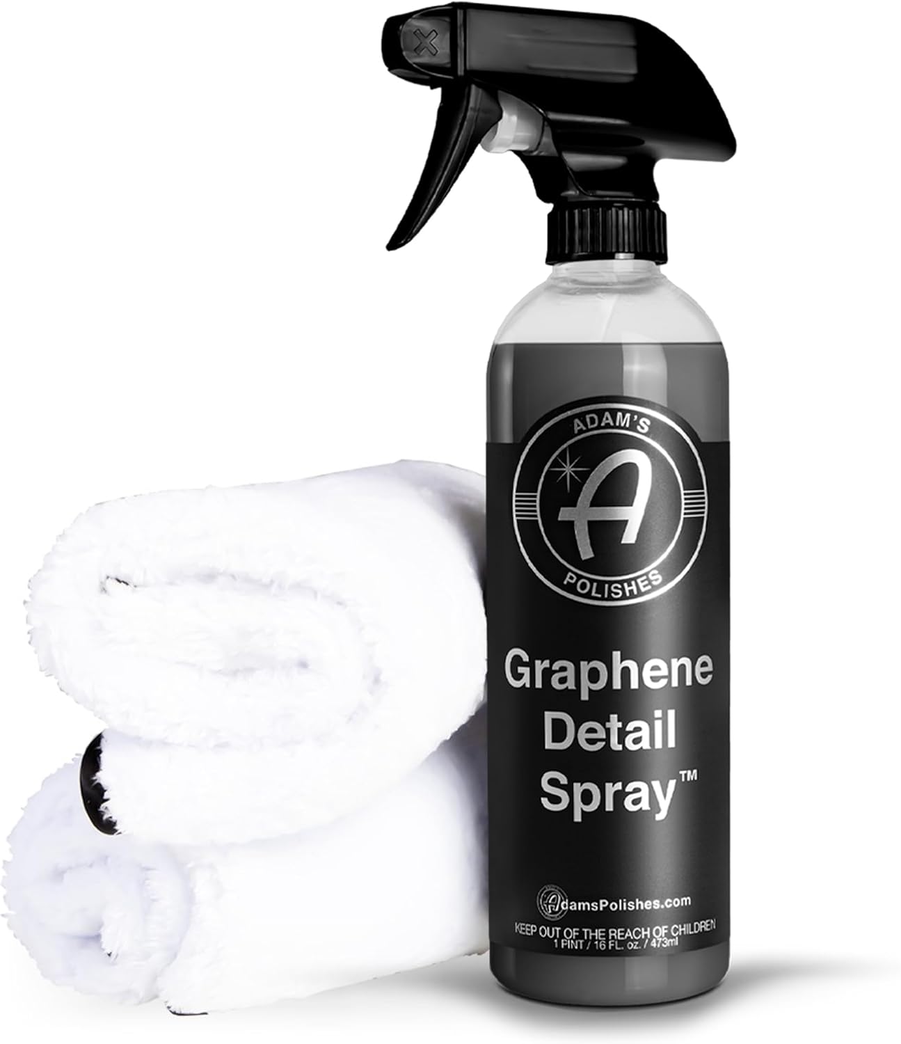 Adam's Polishes Graphene Detail Spray - Extend Protection of Waxes, Sealants, & Coatings | Quick, Waterless Detailer Spray For Car Detailing | Clay Bar, Drying Aid, Add Ceramic Graphene Protection