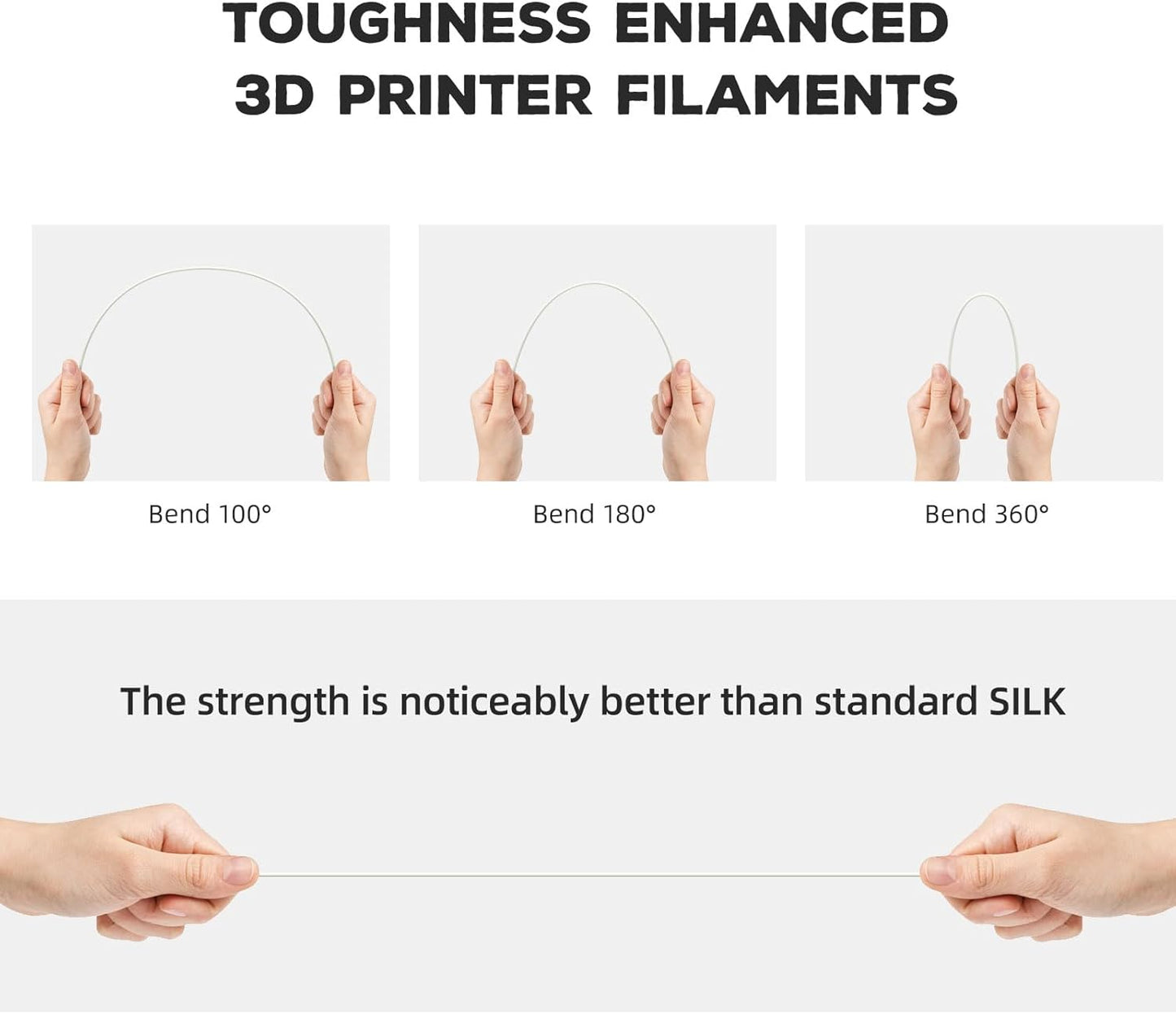 FLASHFORGE PLA Filament 1.75mm, 3D Printer Filament 1kg (2.2lbs) Spool, Dimensional Accuracy +/- 0.02mm, 3D Printing Filament Easy to Use and Fits for Most FDM 3D Printers (Natural)