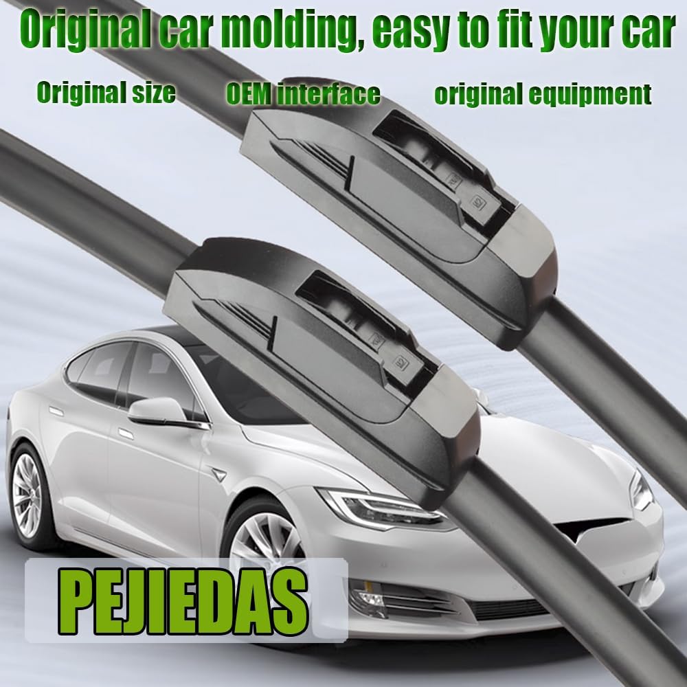 OEM Quality Front Wiper Blades, Replacement for 2002-2012 Jeep Liberty/2000-2006 Toyota Tundra/Ford Escape 2001-2004, OE Original Style (19 Inch + 19 Inch Front Wiper Blades)