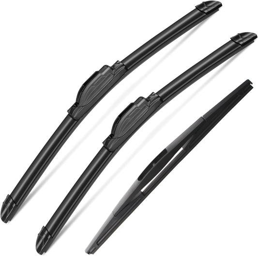 3 Wipers Set for Honda Odyssey 2005-2010, Windshield Wiper Blades Original Equipment Replacement Front and Rear- 26"/22"/14B" (Pack of 3) J- HOOK
