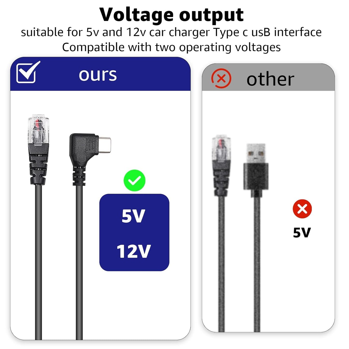 USB-C to RJ11 Plug Cable,Radar Detector Cable for Uniden R1 R3 R7 Escort MAX360 MAX 360c IX IXc Beltronics Cobra Passport 9500i Radenso XP etc(4.92FT)