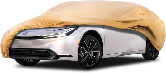 Heavy Duty Outdoor Car Cover Custom Fit for Toyota Prius,Windproof All Weather Waterproof Sun Rain UV Dust Snow Protection Outdoor Car Covers
