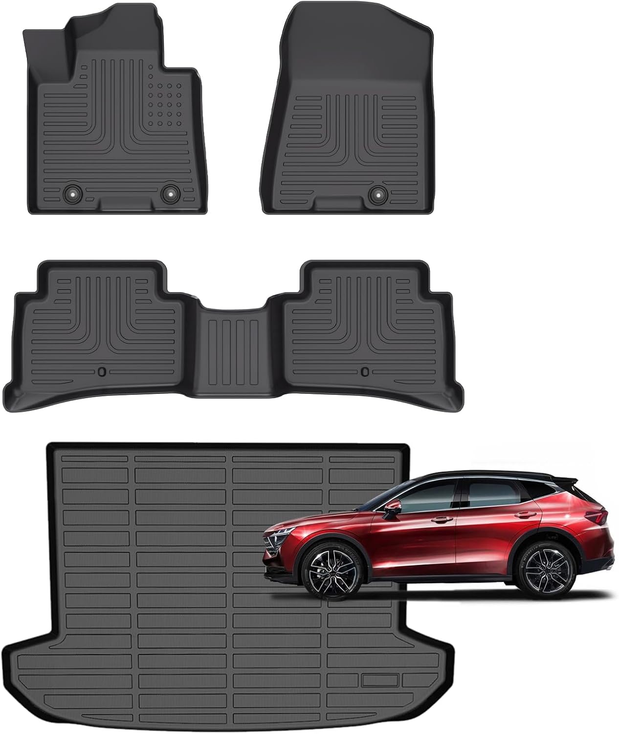 for Kia Sportage Floor Mats 2017-2022 (Gas Only),Car Mats for Kia Sportage All Weather Rubber Floor Mats Cargo Liner Accessories