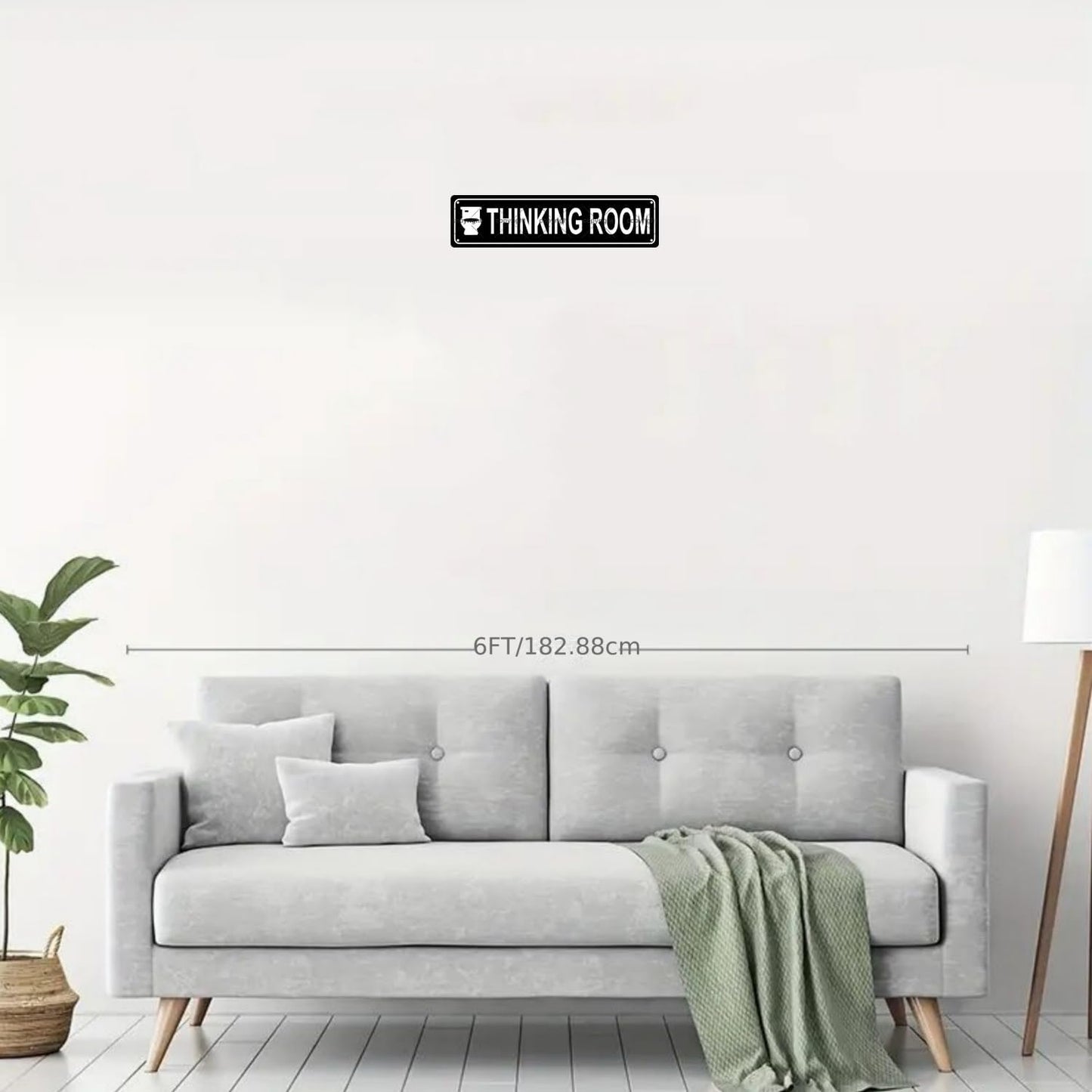 THINKING ROOM Space Metal Tin Street Sign Bar Cafe Garage Cave Home Room Wall Bathroom Farmhouse Garden Porch Patio Decor, 16 x 4 Inch