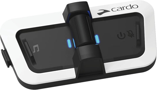 Cardo PACKTALK Outdoor Helmet Communication System, Great for Ski, Snowboard and Cycling (White, Single Pack)