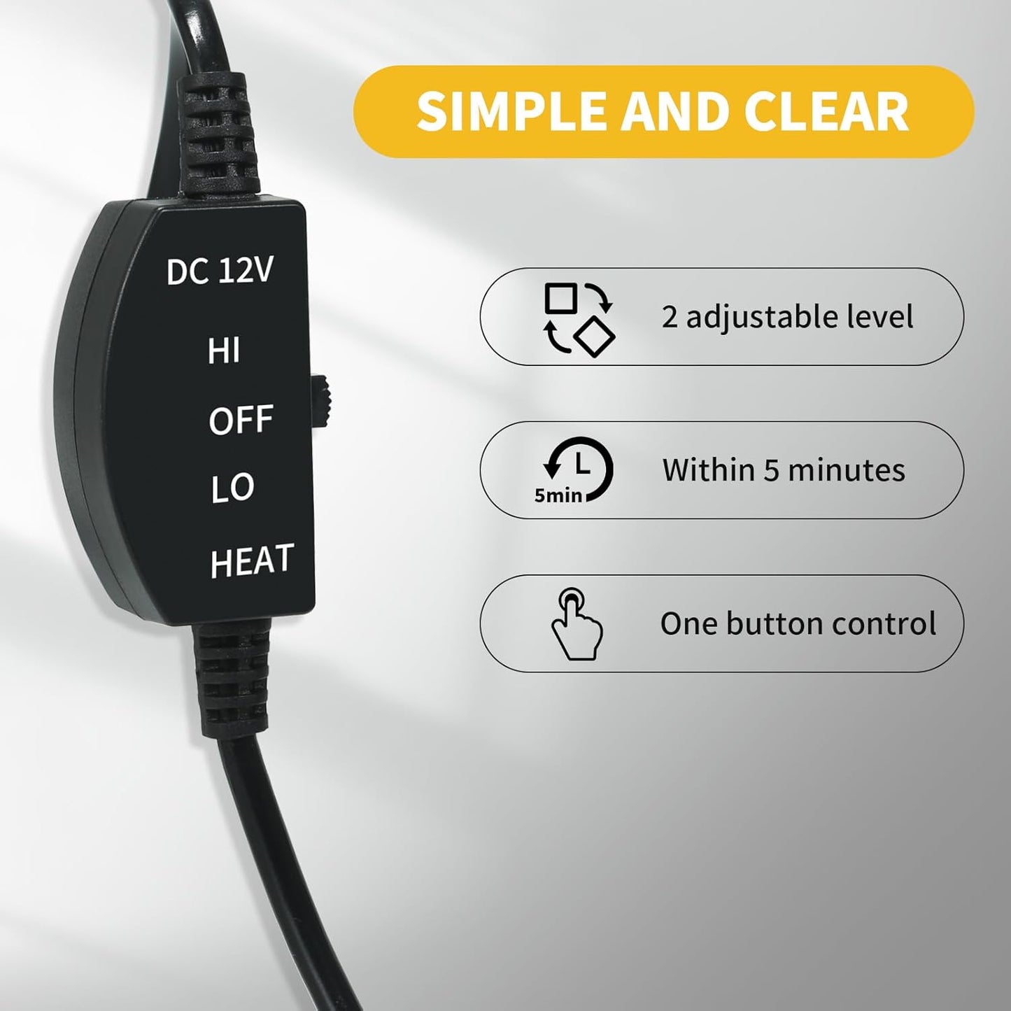 2 Pack Winter Seat Cushion - Portable Comfortable Fiber Seat Cover with Adjustable Buckle for Full Back and Seat (Gray)