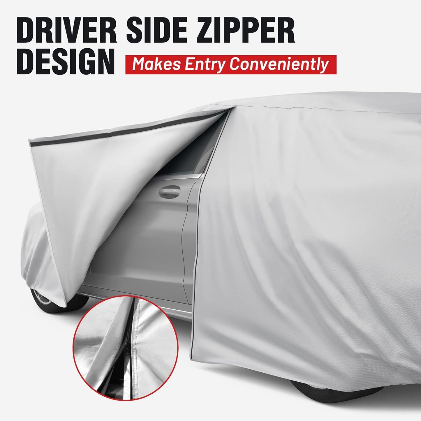 Favoto SUV Car Cover Waterproof - Custom Fit for Honda CR-V (1995-2024) All Weather for Automobiles Outdoor with Reflective Stripe Snow Sun Dust UV Protection Full Exterior Cover