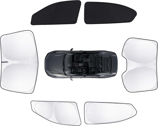 6pcs Car Window Shades for Honda Accord 2013-2017 Accessories,Windshield Side Rear Full Sunshade,Sun Visor UV Blocking, Privacy Protection and Blackout for Camping Outdoor