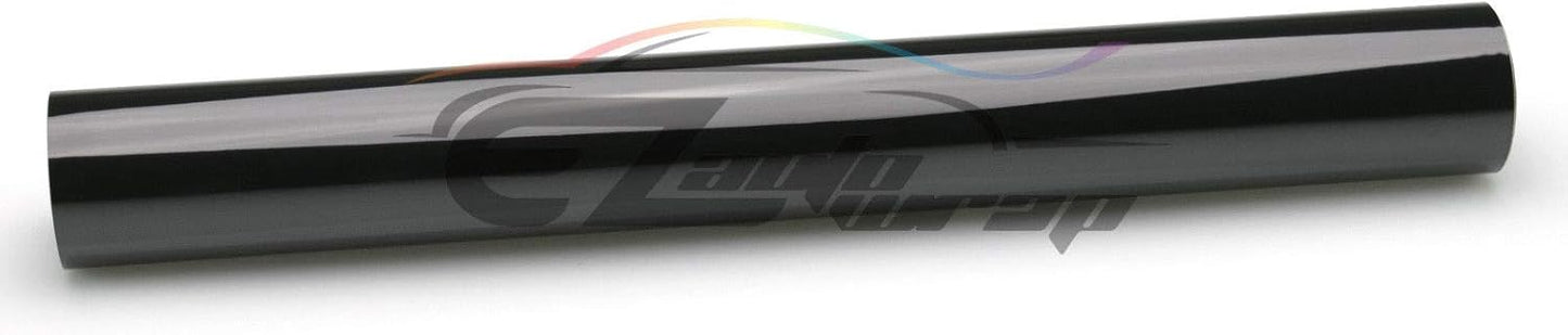 Free Tool Kit 12"x24" (1FT x 2FT) Glossy Dark Black Smoke Headlight Taillight Fog Light Side Marker Vinyl Tint Film Self Adhesive