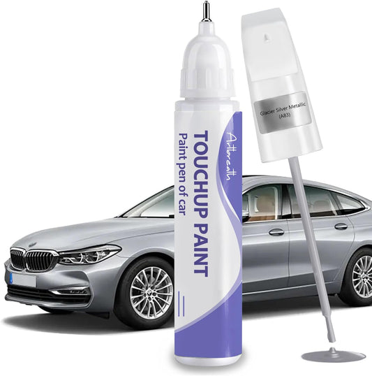 Touch Up Paint for BMW Glacier Silver(A83)-Exact Match–Chips and Nicks TouchUp Paint Pen Scratch Repair Car Accessories Car Paint Pen for Erase Car Scratches