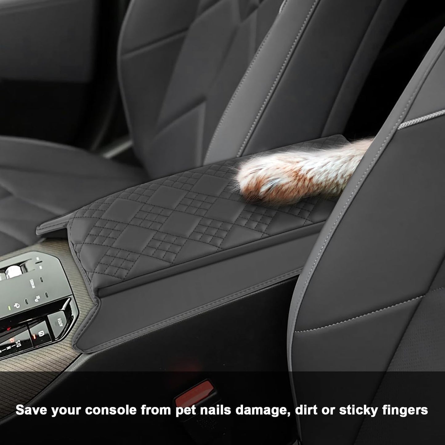 SXCY for 2025 BMW X3 Armrest Cover Pad for 2025 BMW X3 (30 / M50 xDrive) Accessories 2025 X3 Center Console Cover 2025 X3 Middle Console Cover Add Soft Cotton Cushion (Added-Pad)