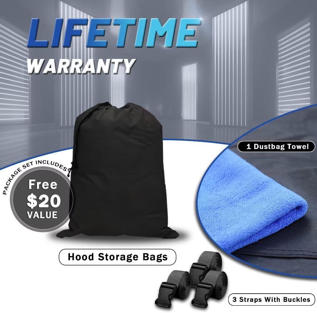 Chevrolet Silverado 1500 Truck Cover Custom Fit 1998-2025 Extended Cab SB (8.1') with Door Zipper, 12 Layers Full Exterior Pickup Truck Cover Waterproof All Weather, Wind Dust Sun and UV Protection.