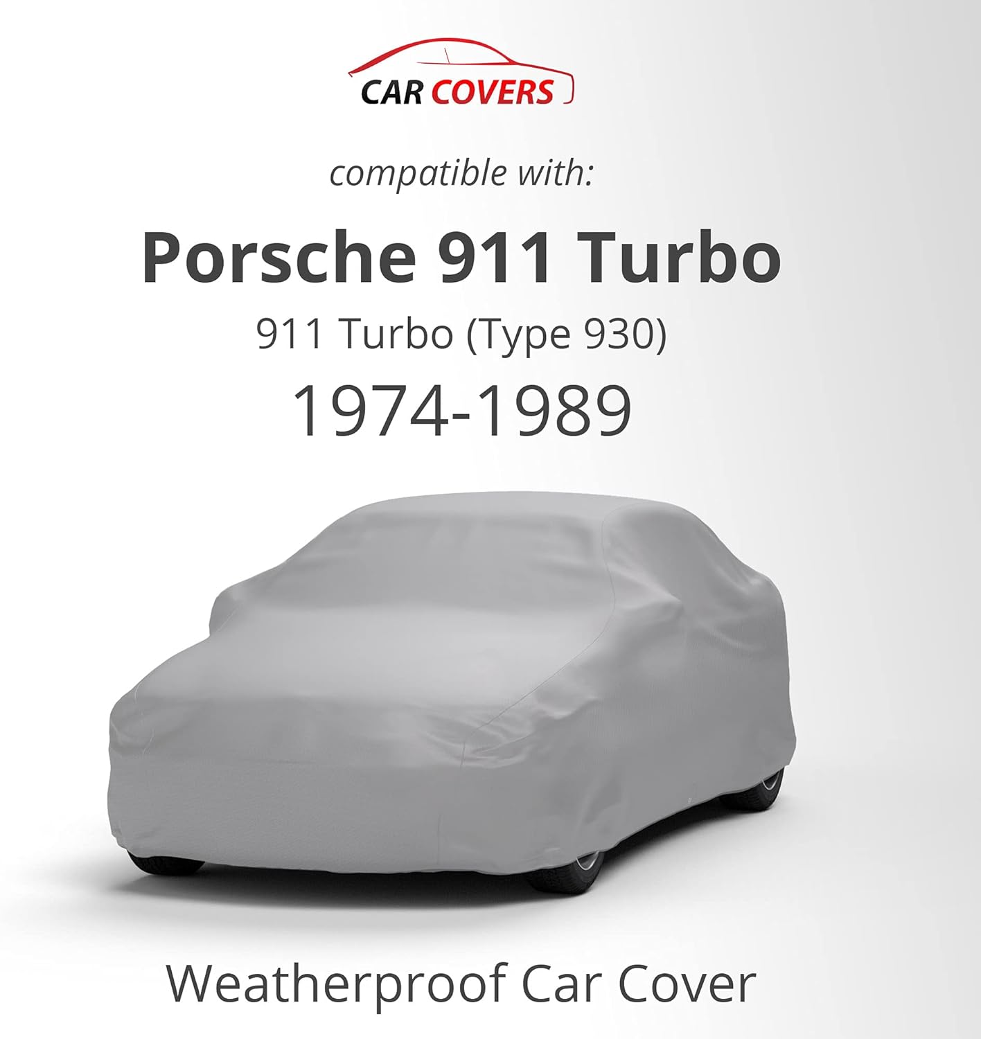 Car Covers Weatherproof Max Car Cover & Warranty Compatible with Porsche 1974-1989 911 Turbo (Type 930) – Outdoor Cover Theft Cable Lock Car Accessories Better Than Waterproof