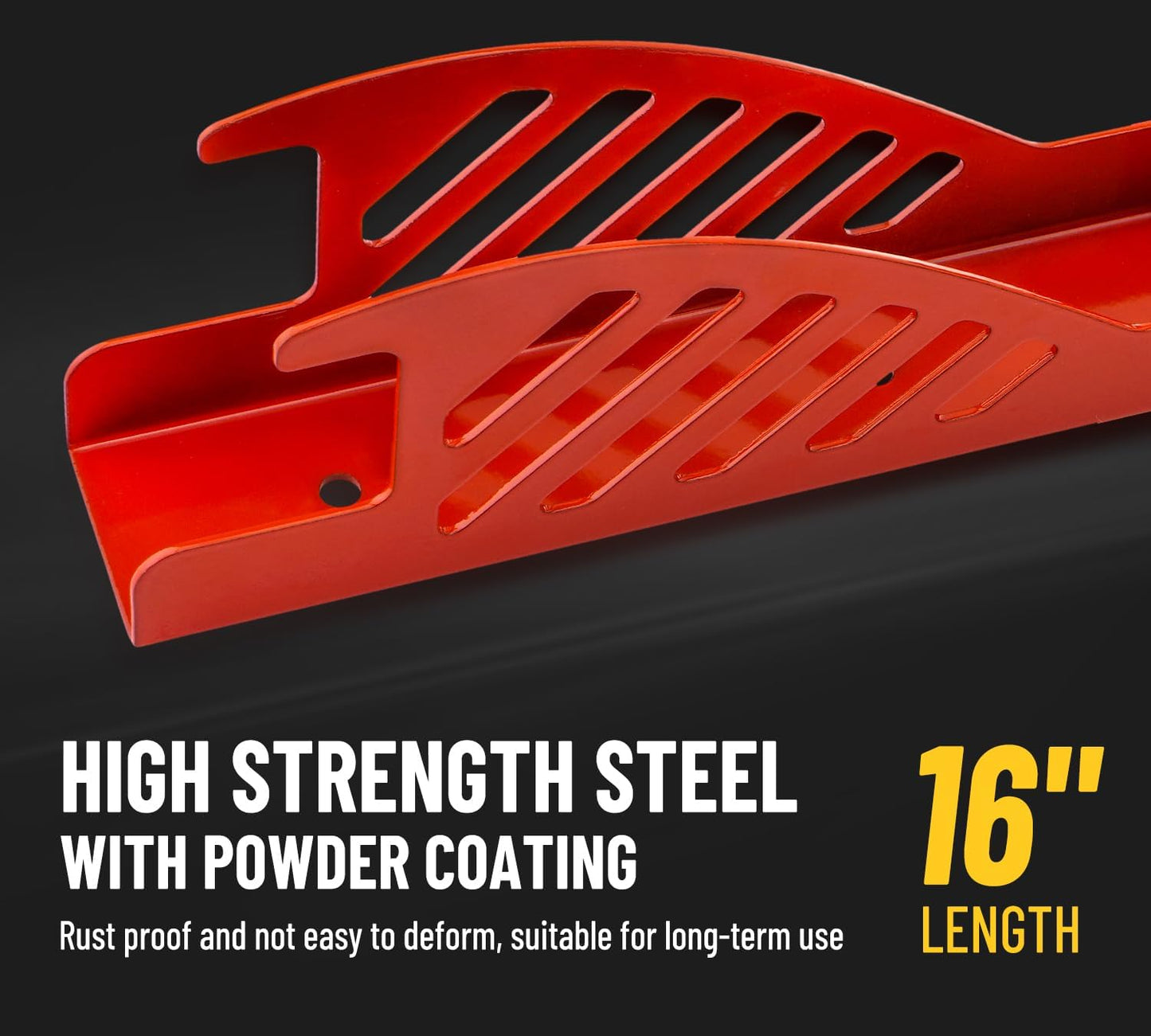 Jack Stand Wall Mount Organizer: Jack Stands Holder Storage Rack Mount - Fit for 2 & 3 Ton Jack Stand (2 Pack - Red)