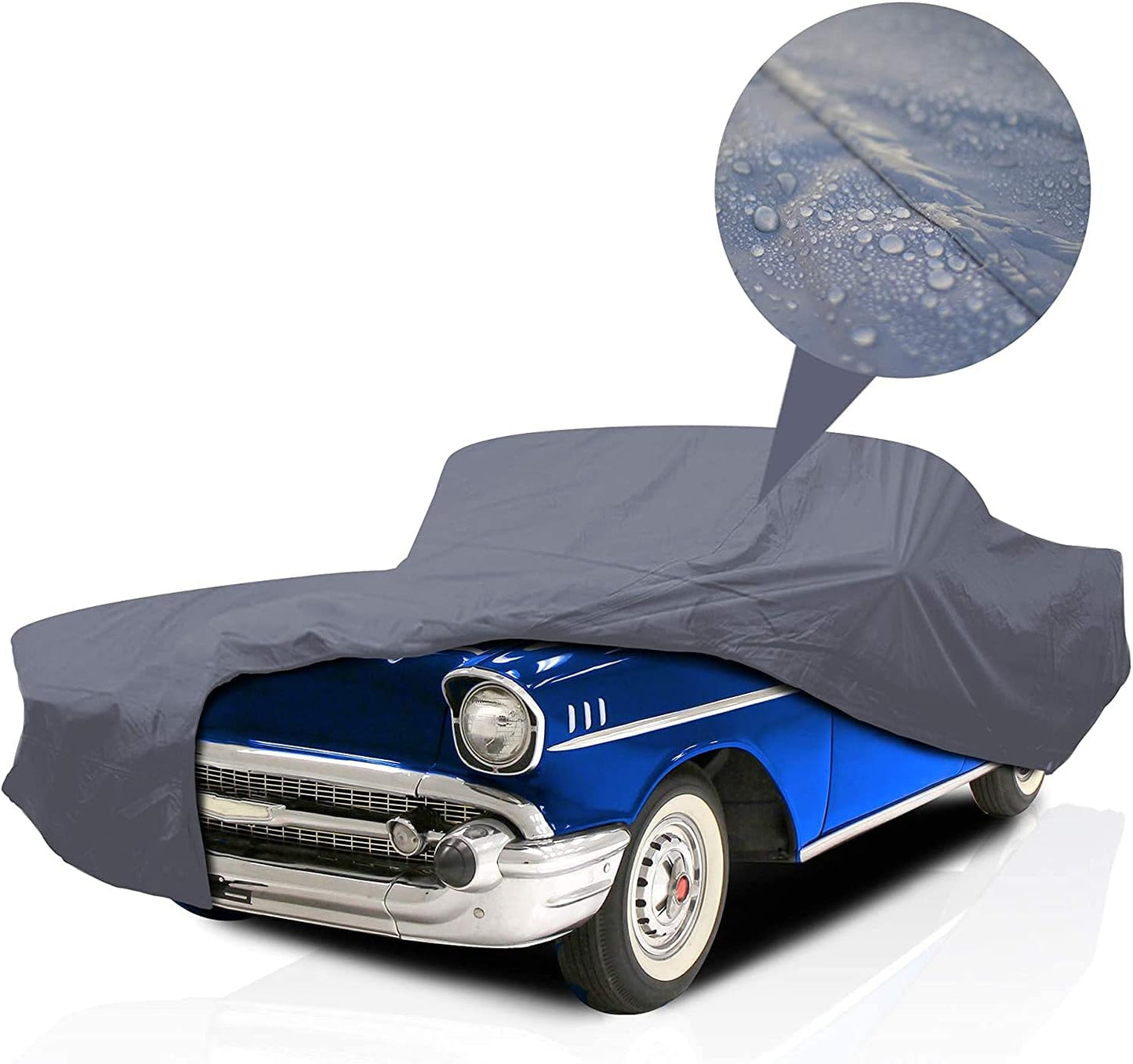 Supreme Full Car Cover – for Pontiac Catalina 1962-1976 Hardtop 2-Door Semi Custom Fit Waterproof Full Coverage All Weather Windproof Dust Proof Indoor Outdoor Automobile