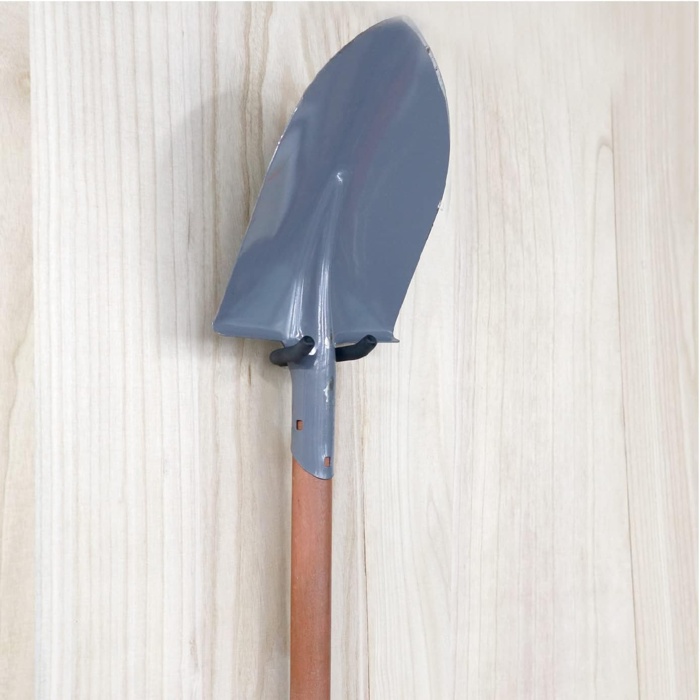 HUHOLE Screw in U Hook, Black Heavy Duty, 6PC, Shovel Holder Wall Mount, U Hooks for Hanging Garden Tools