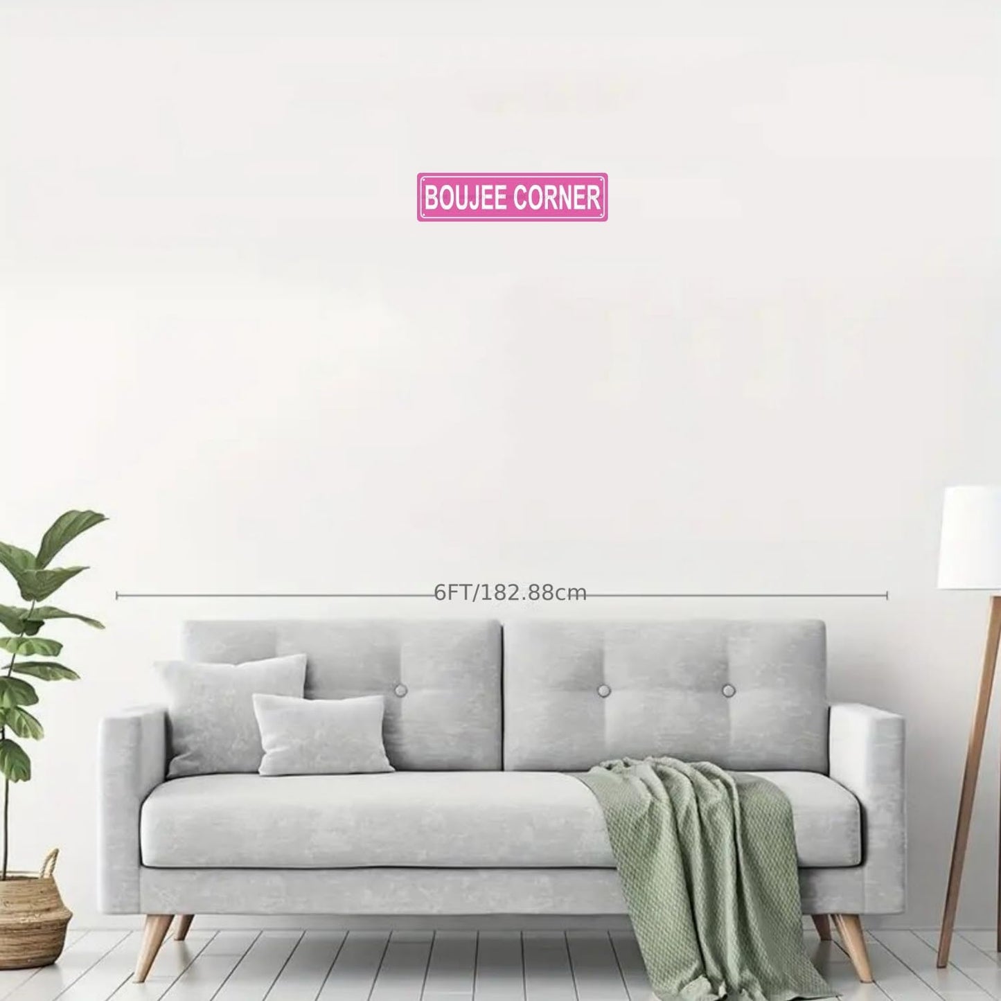 BOUJEE CORNER Space Metal Tin Street Sign Bar Cafe Garage Cave Home Room Wall Bathroom Farmhouse Garden Porch Patio Decor, 16 x 4 Inch