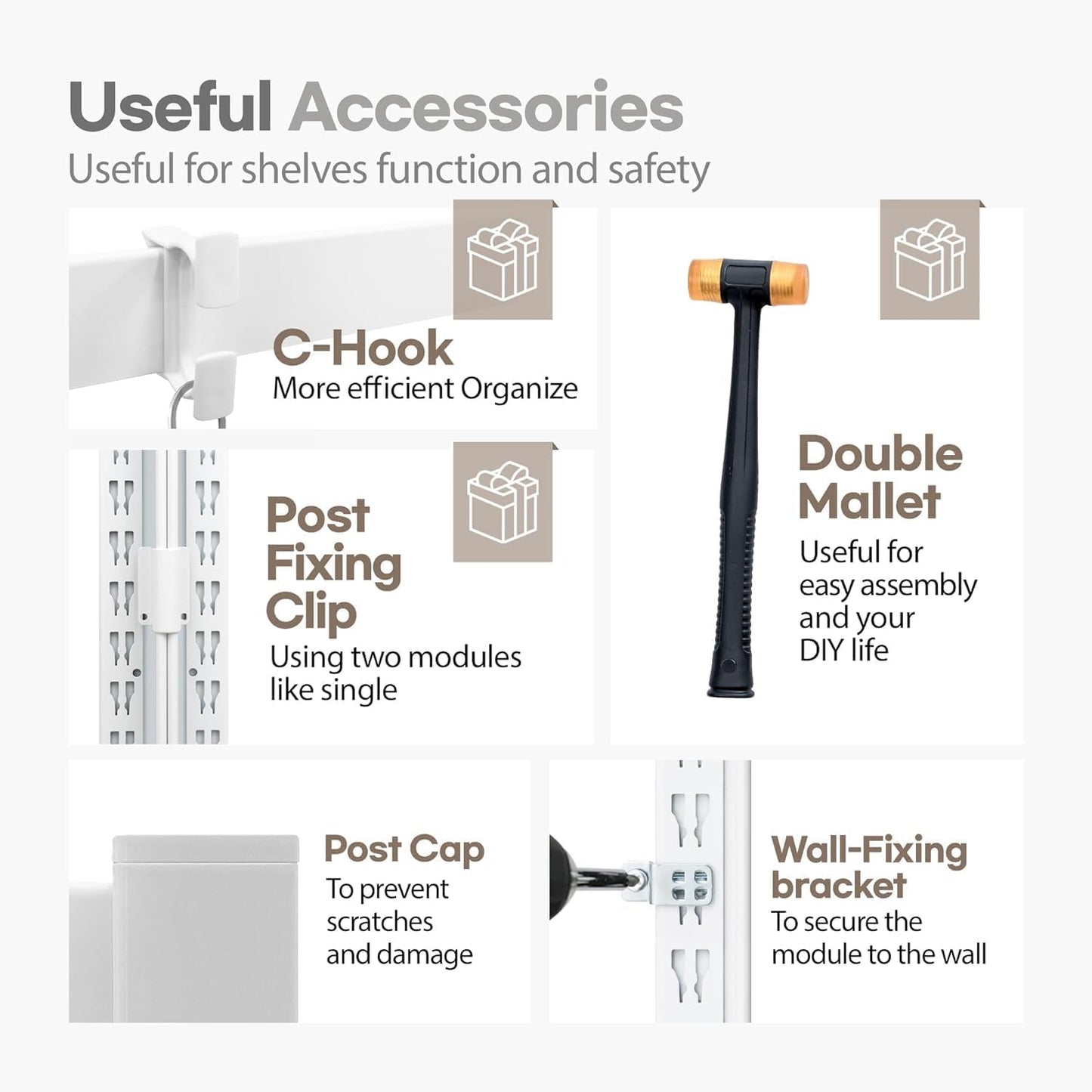 HOMEDANT House 5-Tier Laminated Metal Shelving Unit Adjustable Storage Utility Rack Heavy Duty Shelves Organization Multipurpose Shelf Kitchen Garage Pantry Closet 10Pack