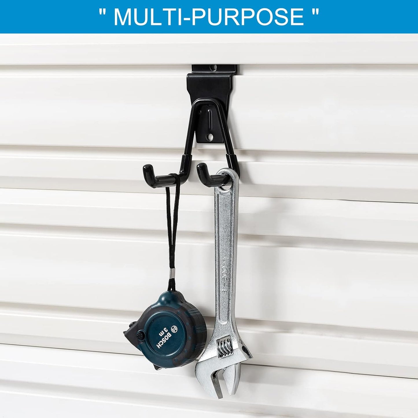 12Pack Slatwall Hooks Heavy Duty Slatwall Accessories Garage Slatwall Hooks and Hangers Small U Hook(Black)