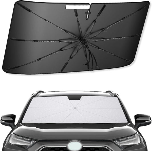 SXCY for 2019-2023 2024 2025 Toyota RAV4 Windshield Umbrella Sunshade [Easier Foldable] for 2024 2025 Toyota RAV4 Accessories 2024 2025 RAV4 Sunshade Umbrella 2025 RAV4 Windshield Umbrella Sun Shade