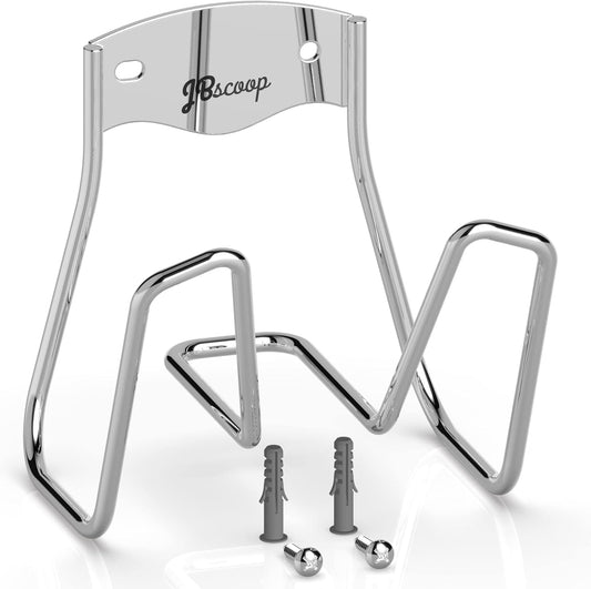 JBscoop Garden Hose Holder, Garden Hose Hanger Wall Mount for Water Hose, Extension Cords, Air Compressor Hose, Heavy Duty & Rust Proof (90 Feet)