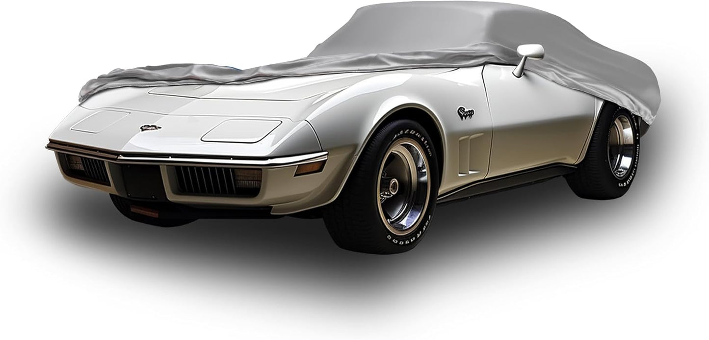 Car Covers Weatherproof Max Car Cover & Warranty Compatible with Chevrolet 1968-1982 Corvette Stingray- Outdoor Cover Theft Cable Lock Car Accessories Better Than Waterproof