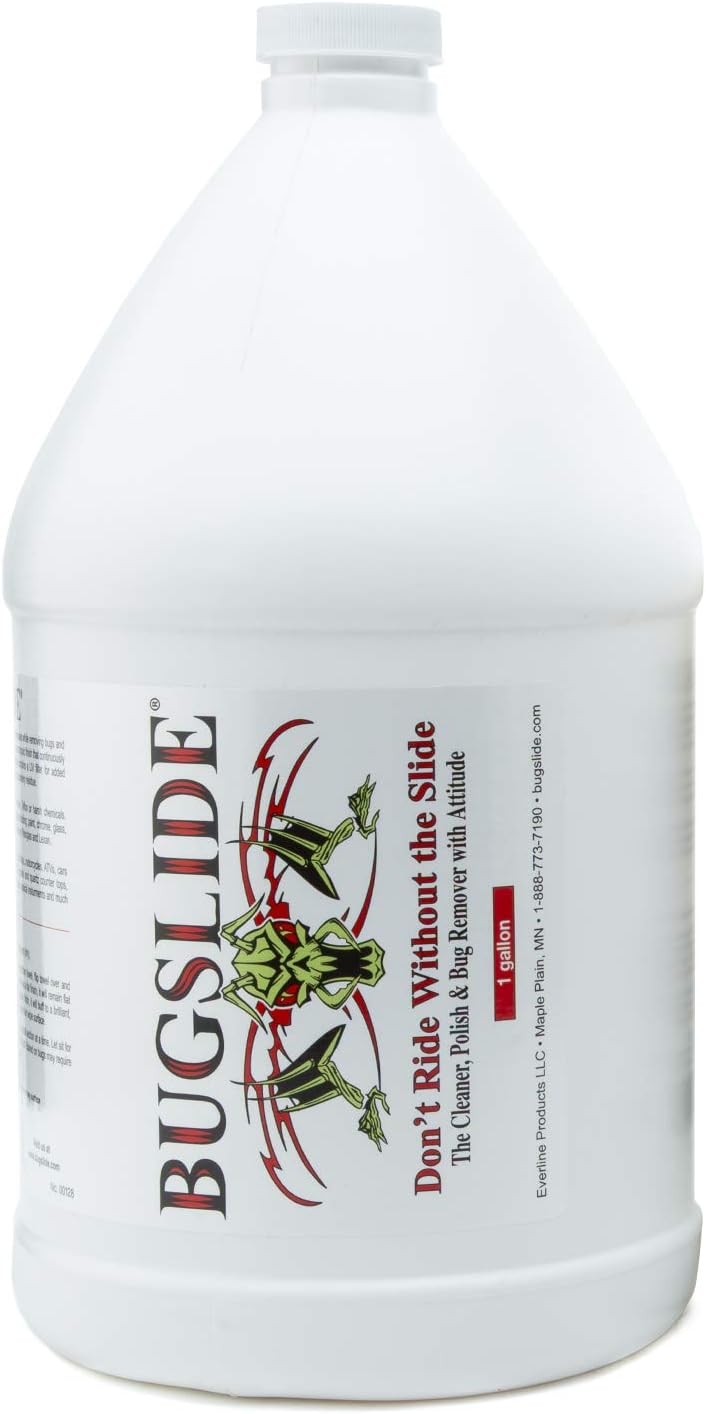 BugSlide 1 Gallon Cleaner Refill for Spray Bottles & Travel Kits - All Surfaces Cleaning and Detailing Solution for Vehicle Interior and Exterior Use - Shines, Degreases, Polishes