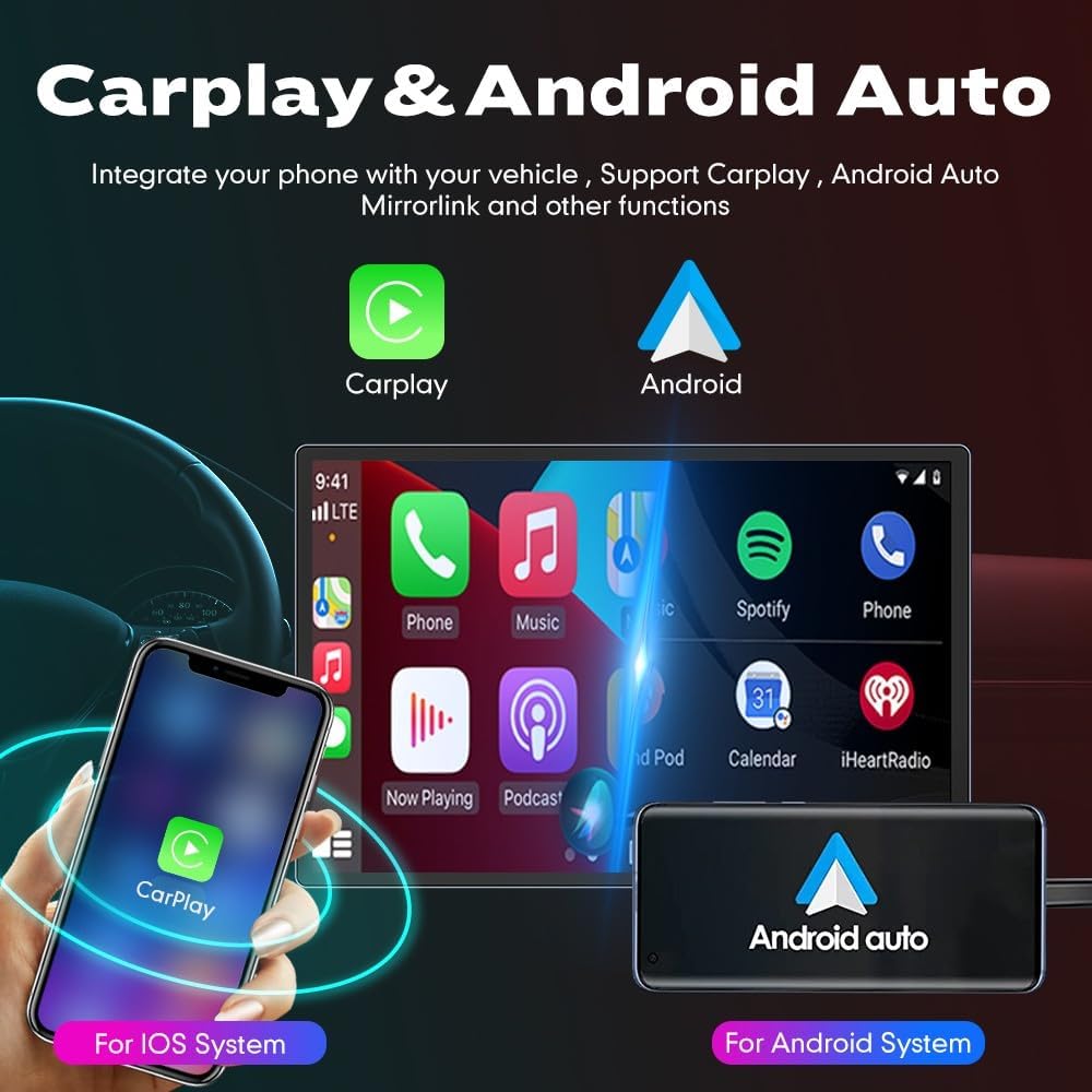 Kunfine Car CarPlay Android Auto Navigation Stereo GPS Radio Camera Display 13.1" QLED Touchscreen Headunit Tablet Media Player for Peugeot 301 2013-2022, if Applicable Octa Core 6G+128G Gloss Black