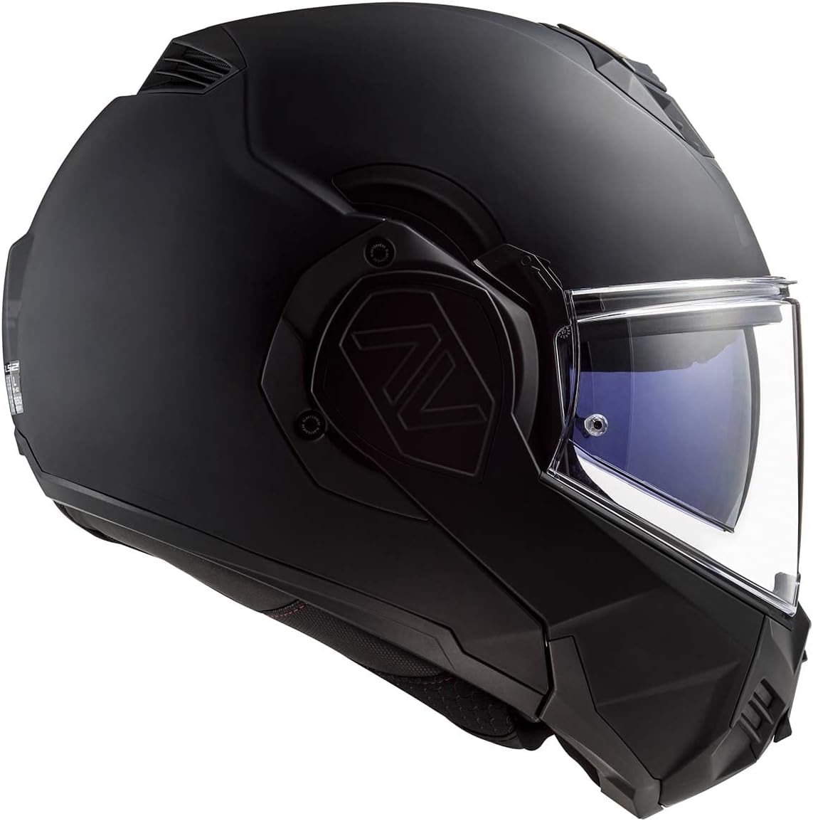 LS2 Helmets Advant Modular Helmet with Integrated Cardo 4X Bluetooth (Noir Matte Black - X-Small)