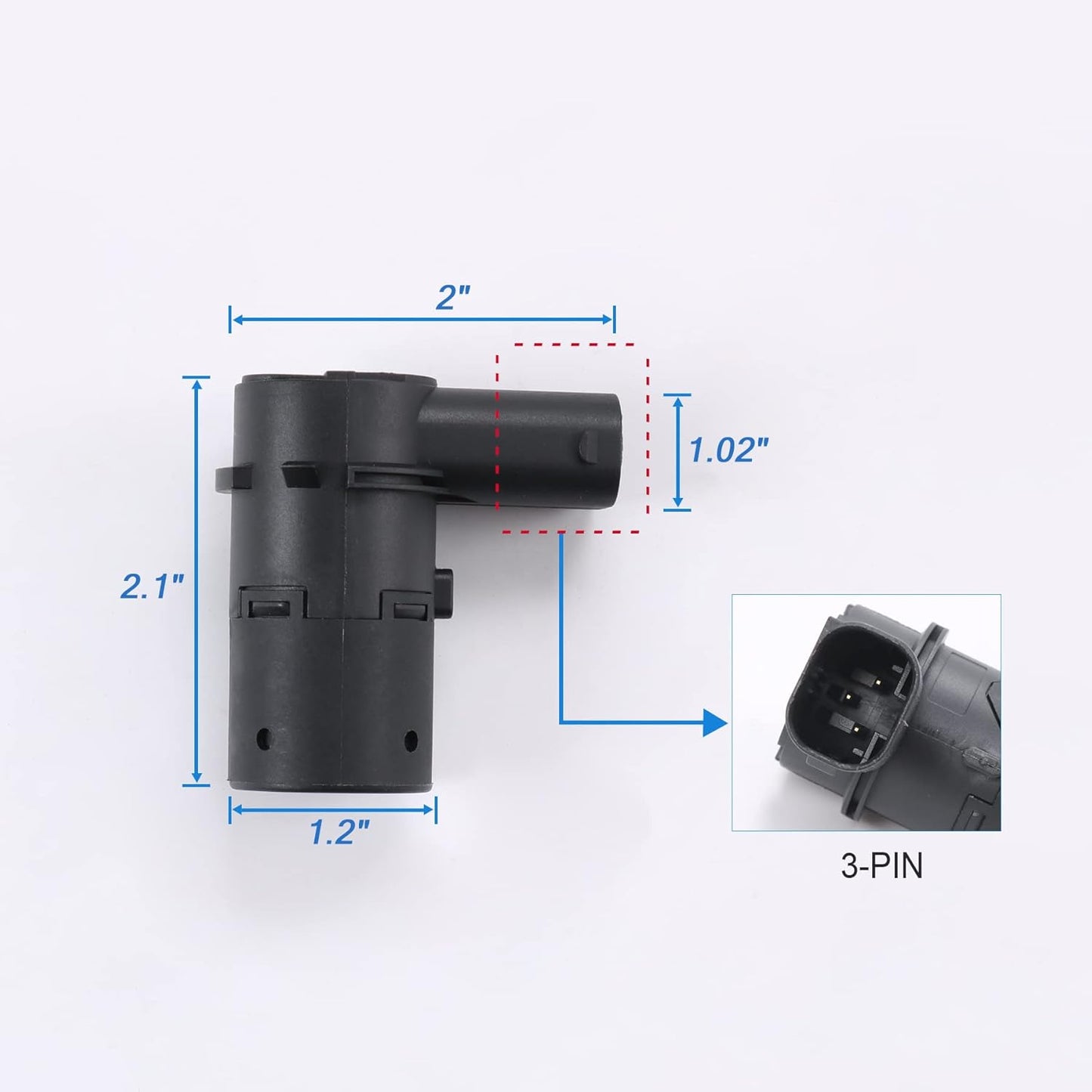 JDMSPEED New Set of 4 Pcs Bumper Backup Parking Sensor Replacement for 4F23-15K859-AA 4F2315K859AA