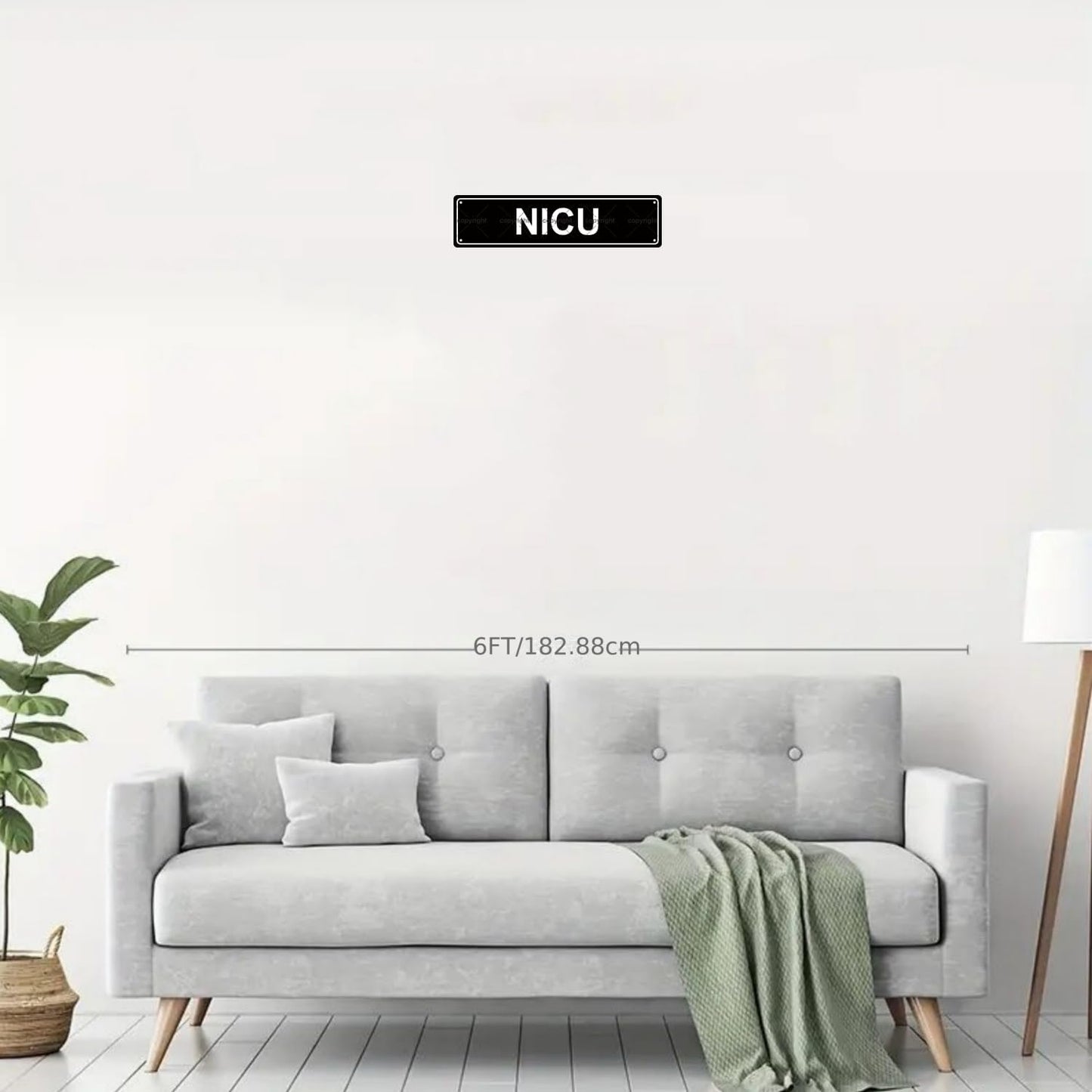 NICU NEONATAL INTENSIVE CARE UNIT Space Metal Tin Street Sign Bar Cafe Garage Cave Home Room Wall Bathroom Farmhouse Garden Porch Patio Decor, 16 x 4 Inch