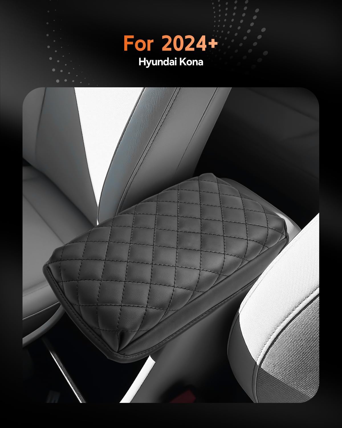 CDEFG for 2024-2025 Hyundai Kona Center Console Cover Armrest Cover for Kona (SE, SEL, SEL Convenience, N Line S, N Line, Limited) Accessories Console Arm Rest Protector