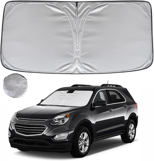 KAYZT Windshield Sun Shade for 2010-2017 Che-vrolet/Chevy Equinox Foldable Sunshade Front Window Custom Fit Car Accessories